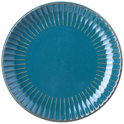 ТАРЕЛКА ДЕСЕРТНАЯ 19,7 СМ "STRIPE COLLECTION" ЦВЕТ:ЛАЗУРНО-СИНИЙ МАЛ. УП. = 6 ШТ МИН. ПАРТИЯ