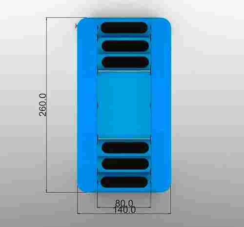 Надувная мини-лестница для бассейна из ПВХ, синий, 2,6*1,4*2,4 м