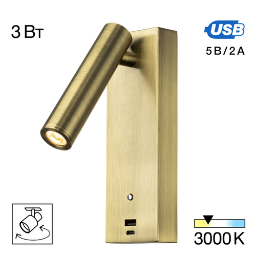 Настенный светодиодный светильник Citilux Декарт CL704433