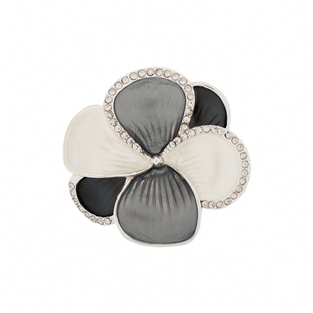 Брошь Shadore Анютины глазки XZ0616.2 BW/S