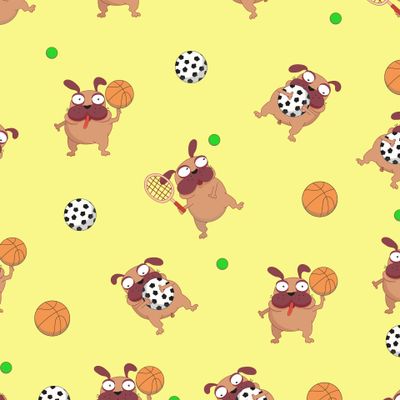 собаки мопсы спортсмены баскетбол футбол теннис
