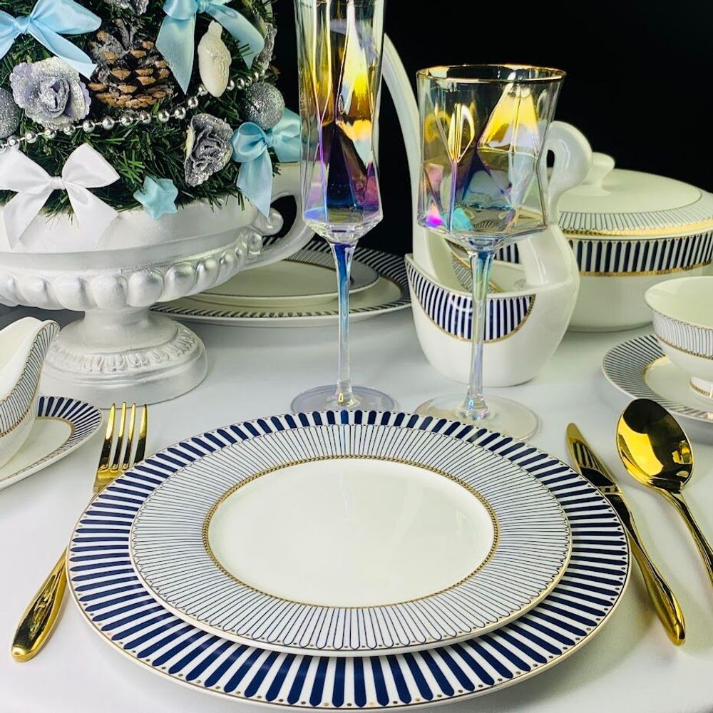 Lenardi 145-457 Набор из 6 тарелок 22см ИНФАНТА в под.уп.(х10)Костяной фарфор