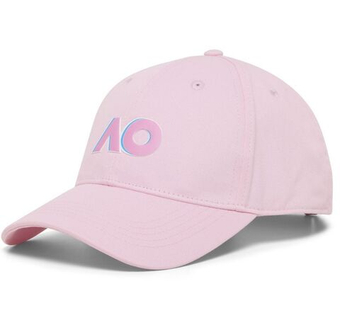 Теннисная кепка Australian Open Adults Logo - pardait pink