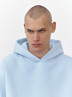 Худи с начесом (голубой)