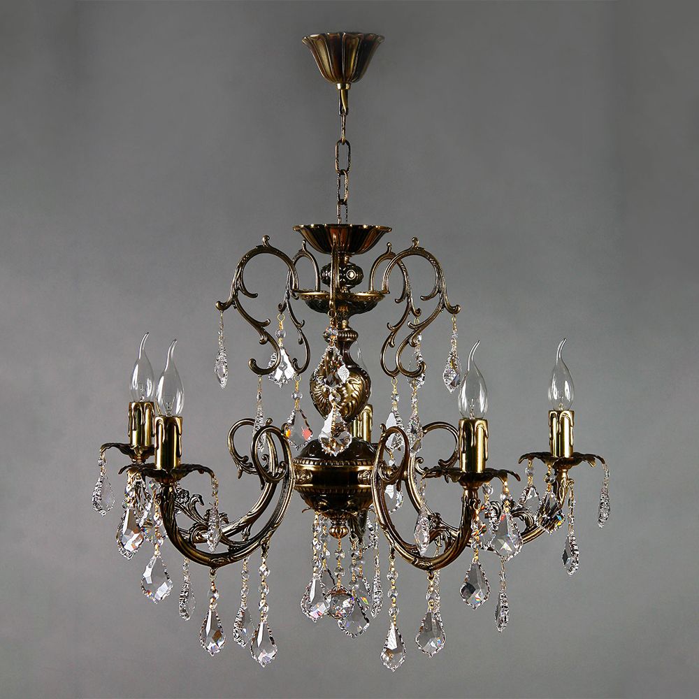 8888/5 PB Leaf crystal Люстра