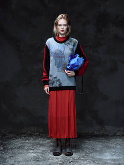 Свитер с принтом OLA OLA