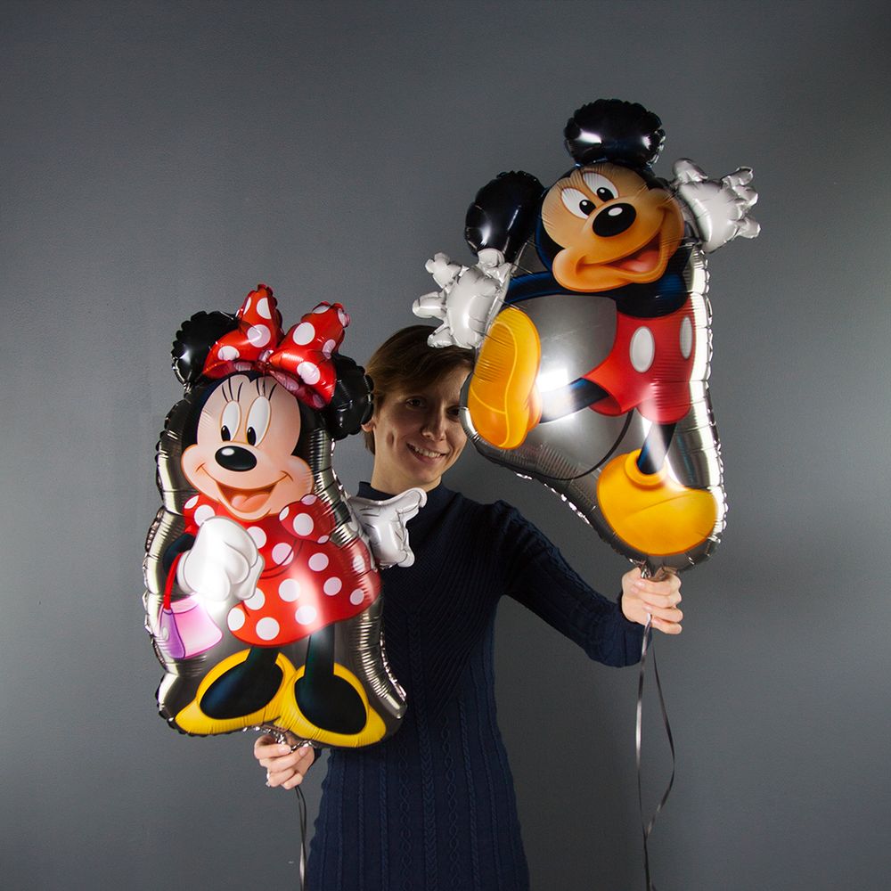 Шар (32''/81 см) Фигура, Микки Маус, 1 шт.