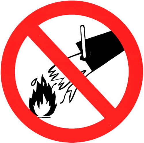 Р04 "Запрещается тушить водой"