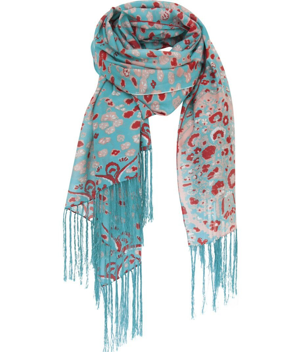 Шаль 110x180 Petrusse Pensees Turquises PENSEES_T