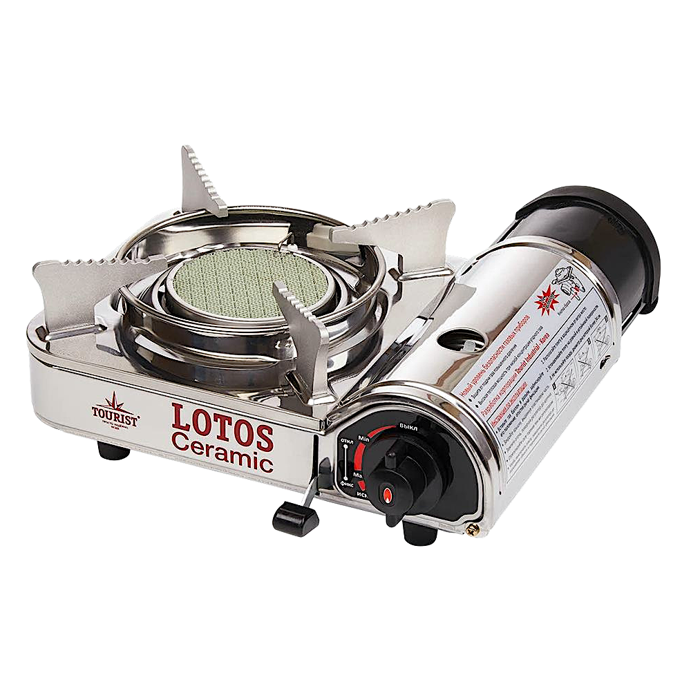 Газ. плита Tourist TR-350 Lotos Ceramic 0.83 кВт 60г/час
