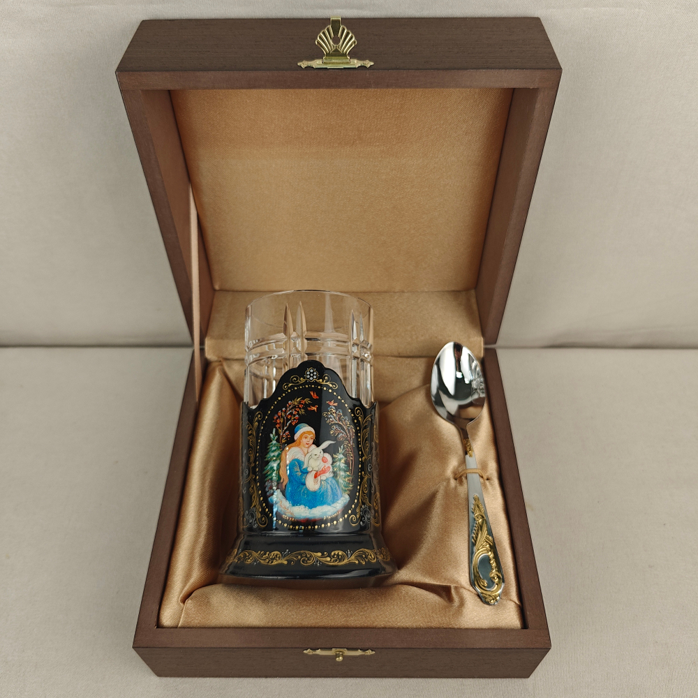 Чайный набор "Снегурочка" (Ручная роспись Палех)