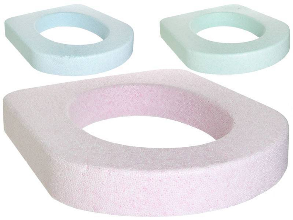 Сиденье для унитаза пенопласт 38*43,5*6см цвета в ассортименте