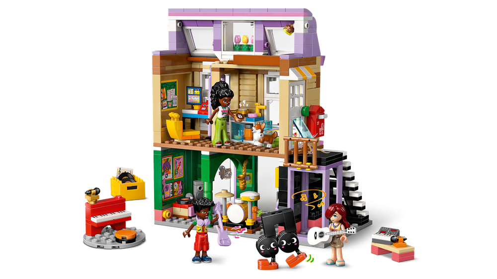 Конструктор Лего Френдс Музыкальный магазин и квартира 42653 | LEGO Friends Music Store & Apartment | 483 детали 7+