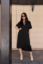 Платье My star с V образным вырезом и карманами