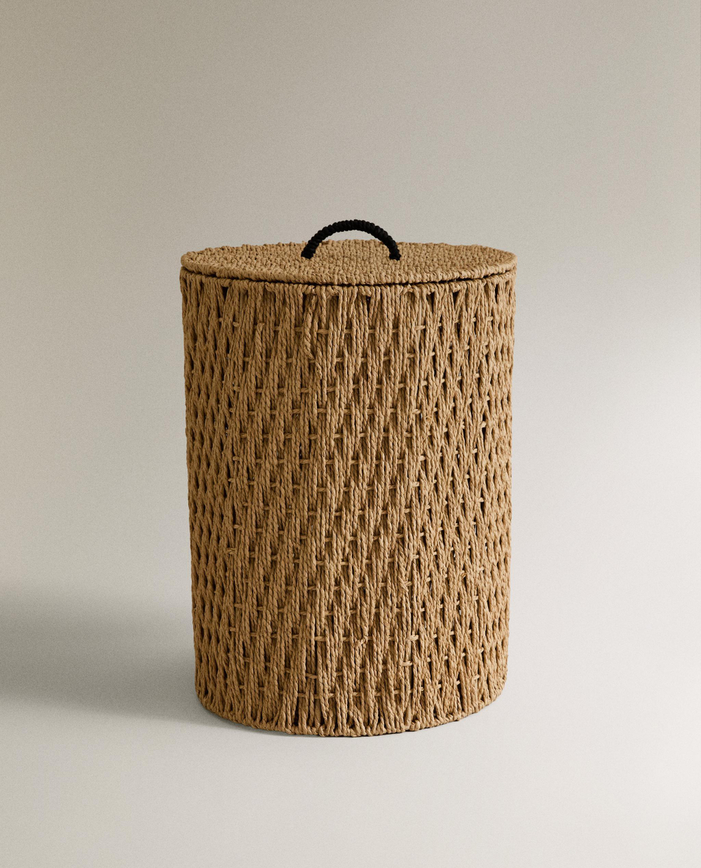 Zara Home Корзина из нержавеющей стали, цвет бежевый, 46 см