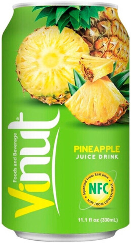 Сокосодержащий Напиток Винут Ананас / Vinut Pineapple Juice Drink 0.33 - банка