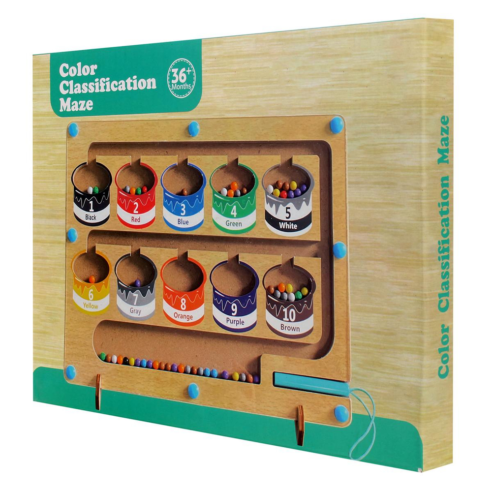 Развивающая игрушка деревянная Лабиринт магнитный в ассортименте мал, C-41912