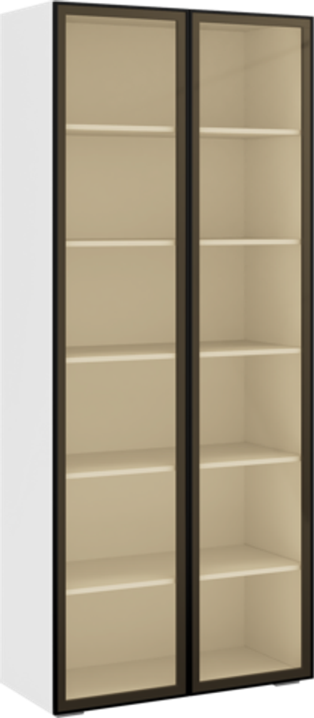 Римини Шкаф витрина 2х ств.