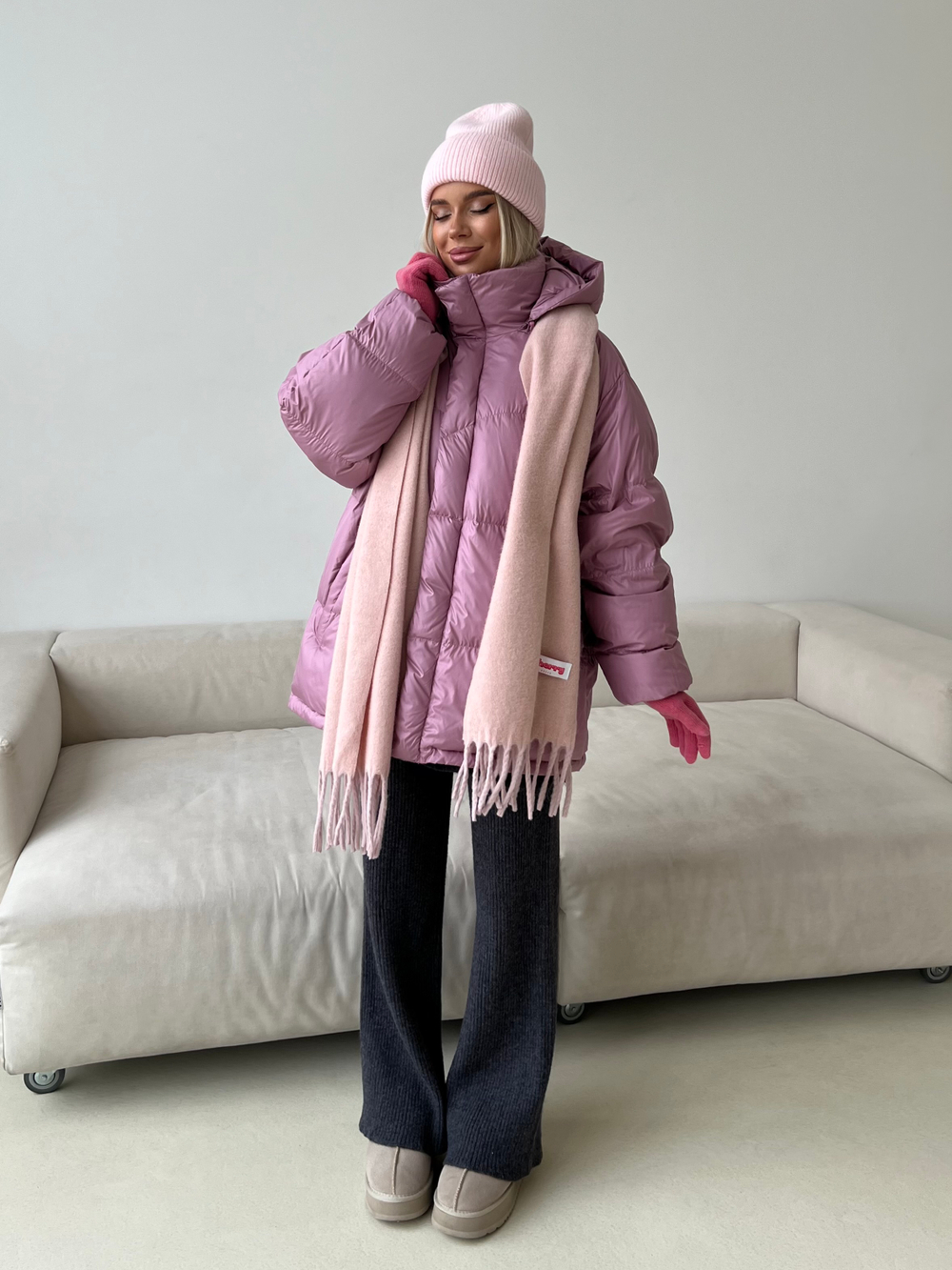 Пуховик Marshmallow розовый