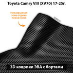 Автомобильные коврики ЭВА с бортами для Toyota Camry VIII (XV70) 17-25г.