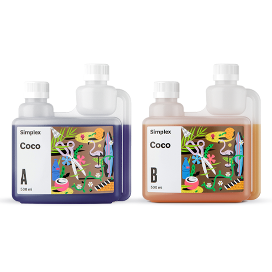 Удобрения органоминеральное для кокосового субстрата Simplex Coco А+B 0.5 л