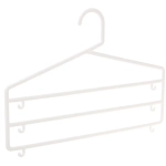 Вешалка для брюк 2шт «ИДЕЯДОМА», цвет молочный, 3 отд, 36*24см (Лейбл Селфи)