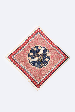 ZARA АТЛАСНАЯ БАНДАНА С ПРИНТОМ «ПЧЕЛЫ», РАЗНОЦВЕТНЫЙ