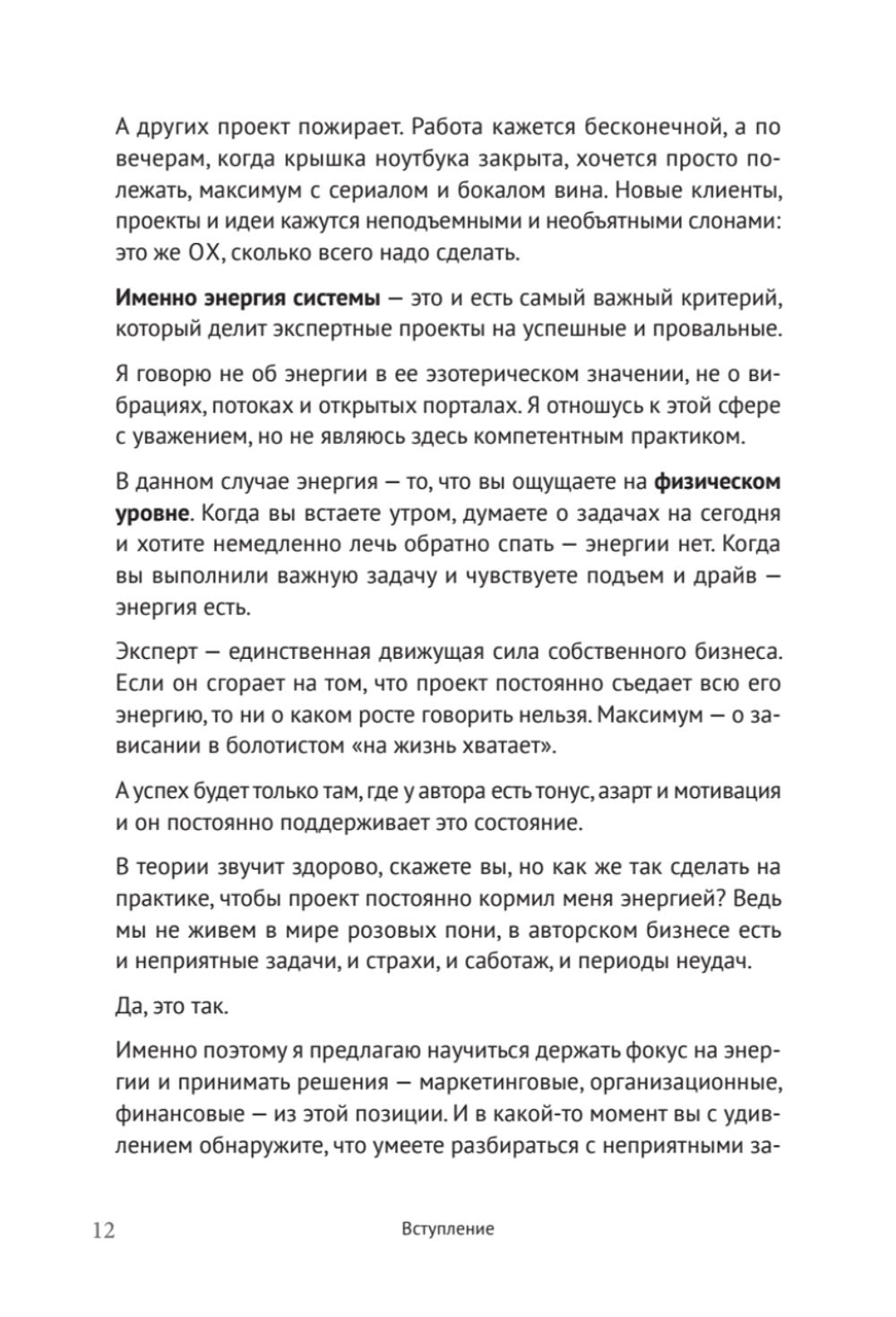 Энергия своего дела. Как развивать экспертный бизнес и оставаться в ресурсе