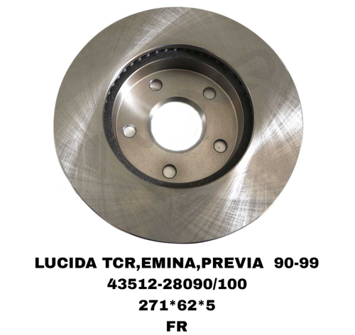 ТОРМОЗНЫЕ ДИСКИ PREVIA TCR10,TCR20 1992-1999 (ABS)