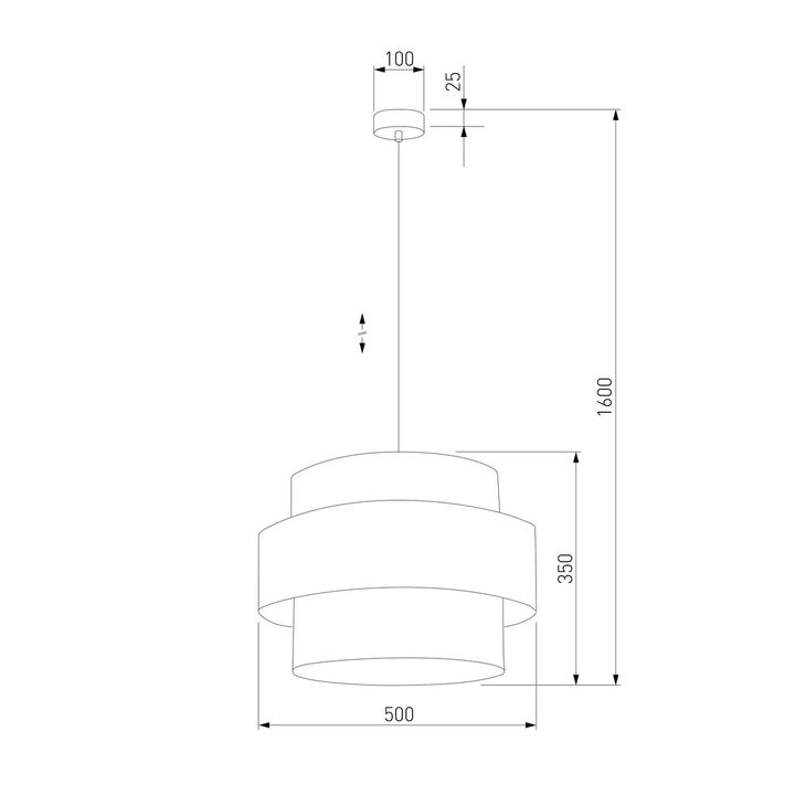 Подвесной светильник TK Lighting 5095 Calisto White