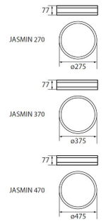 Деревянный светильник KANLUX JASMIN 470-W 3хЕ27