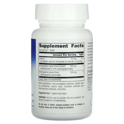 Planetary Herbals, Full Spectrum™, андрографис, 400 мг, 60 таблеток