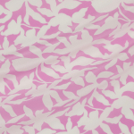 Шёлковый крепдешин с абстрактными силуэтами цветов