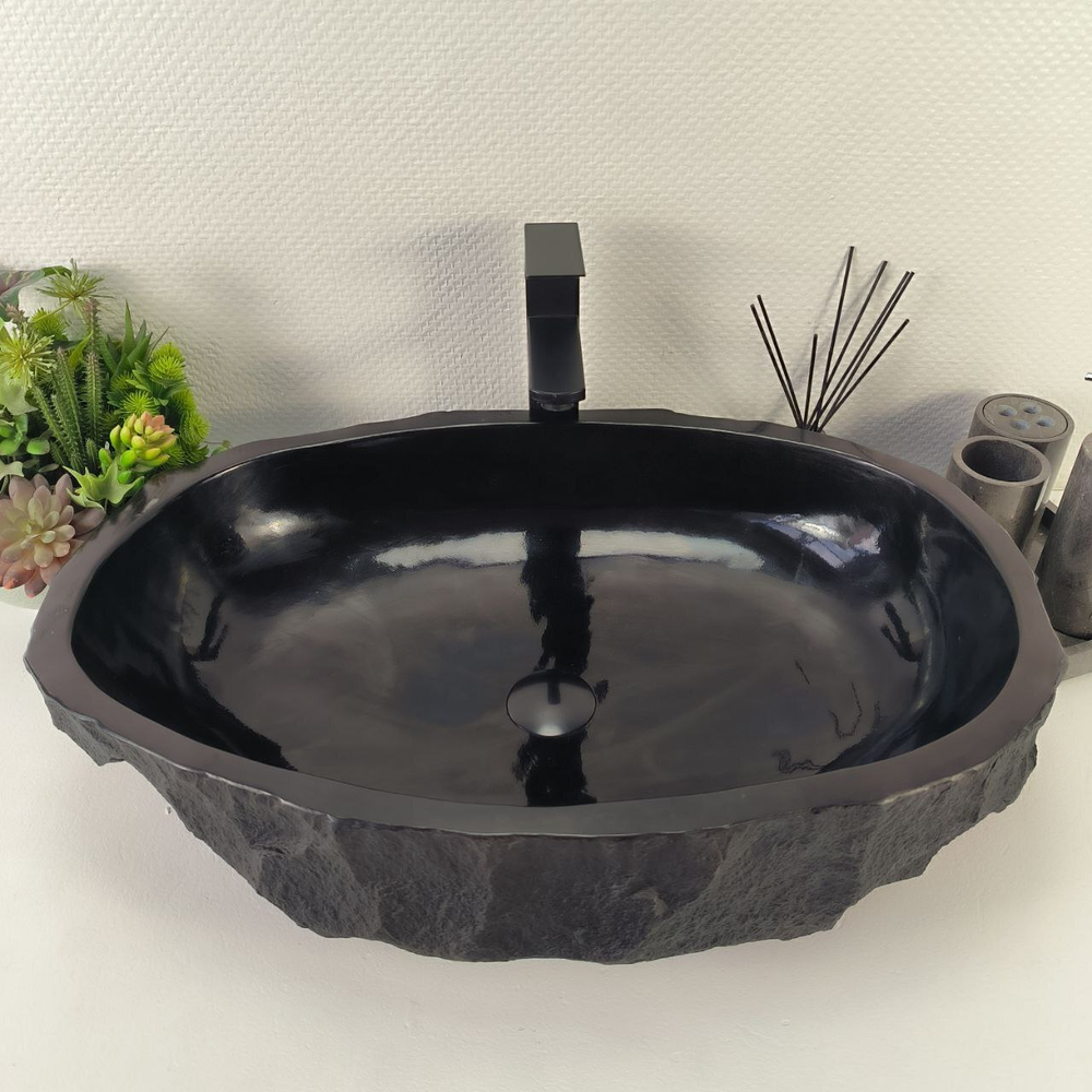 Раковина из андезита Erozy Black EA-64850 66*45*16 0035