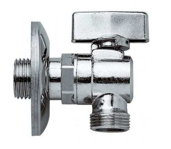 Угловой кран Tim 1/2"x1/2" хромированный