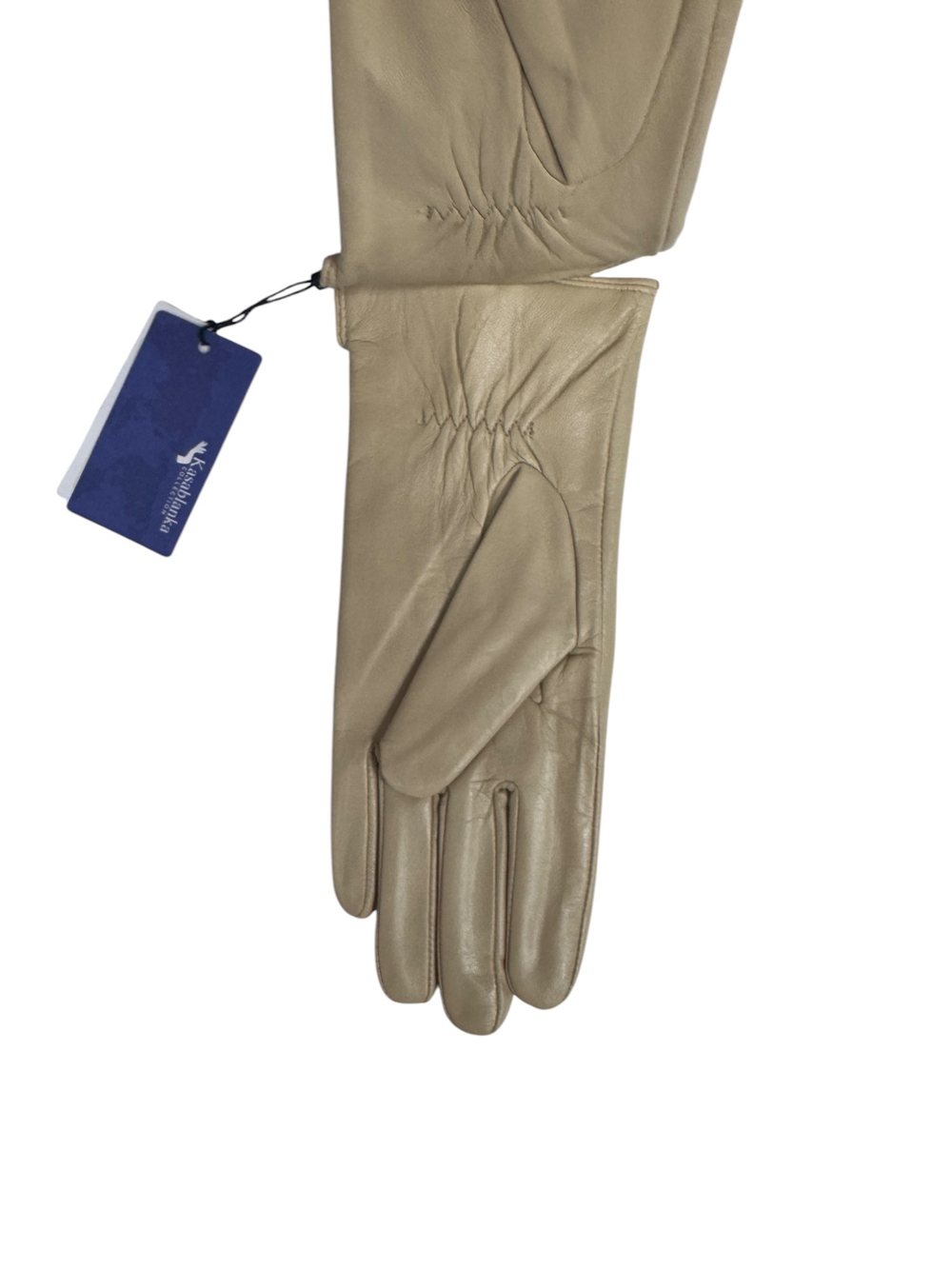 Перчатки.Женские.Кожаные.Люкс качества. Подклад: трикотаж-шерсть. Kasablanka. 5 шт в упаковке.