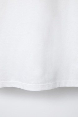 ZARA ФУТБОЛКА С ПРИНТОМ В СТИЛЕ ПРЕППИ, БЕЛЫЙ