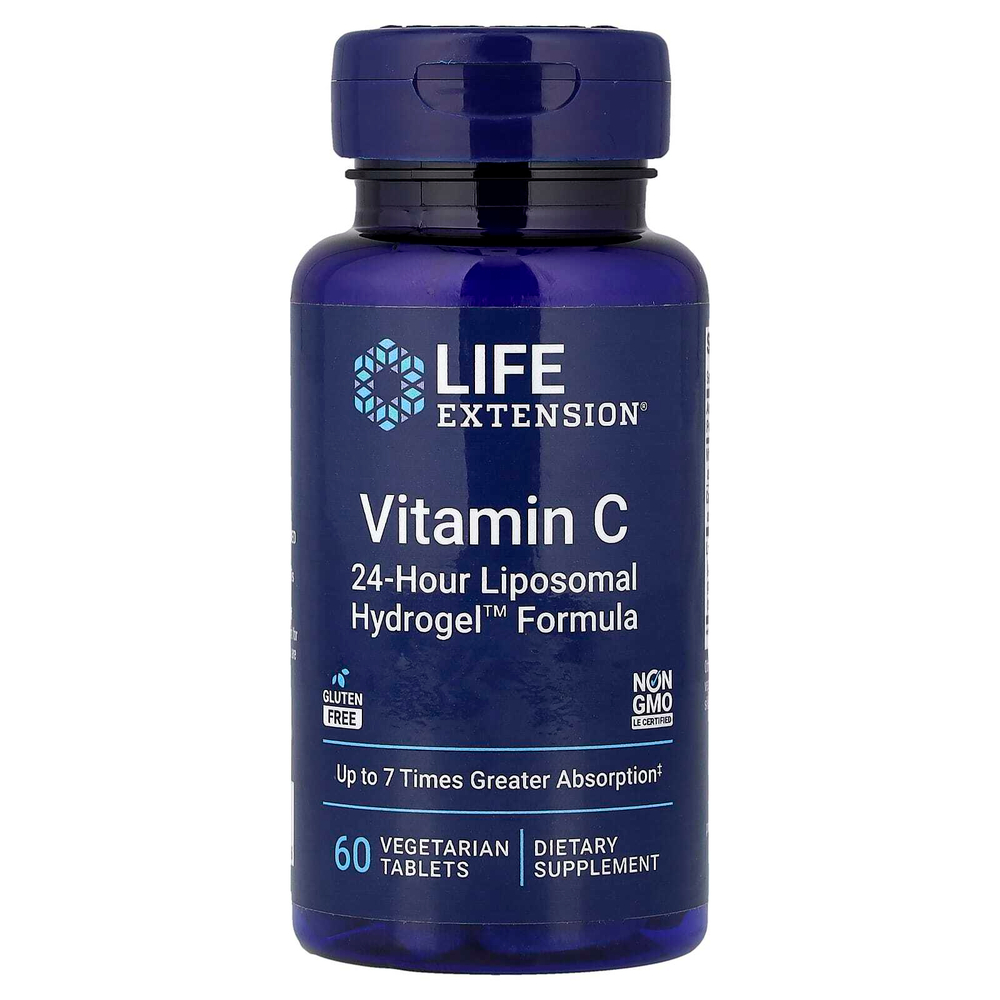 Life Extension, Витамин C, 60 вегетарианских таблеток
