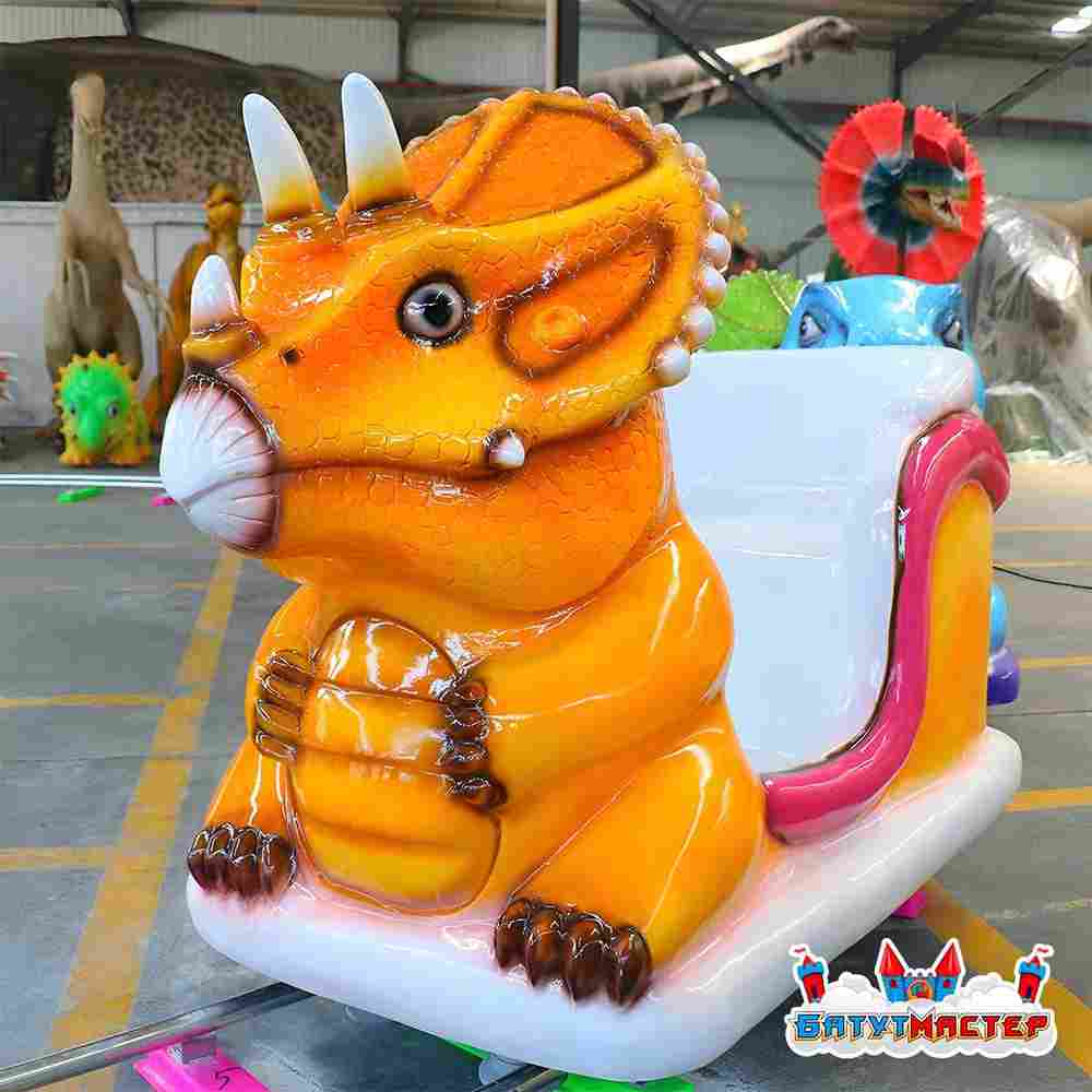 Аттракцион рельсовый для детей «ДиноОстров», 3 кабинки