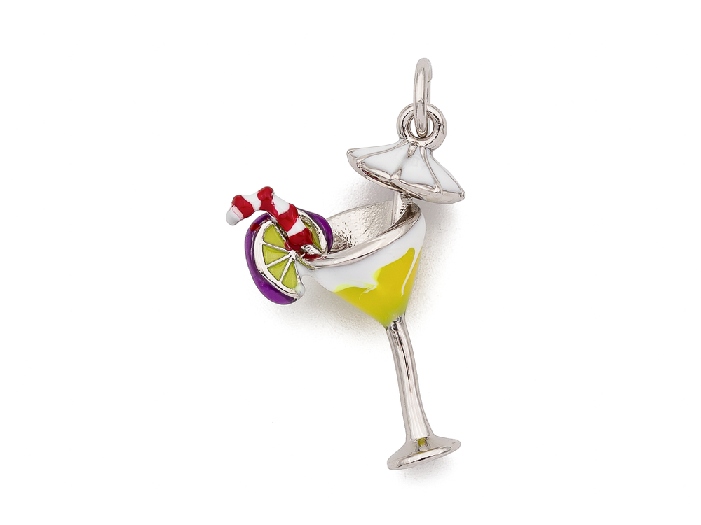 Подвеска "Коктейль" 19мм, эмаль