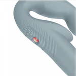 Безремневой страпон с вибрацией Share Vibe Pro от Fun Factory (серый)