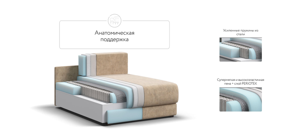 Ричмонд Модуль оттоманка Велюр Роял шампань