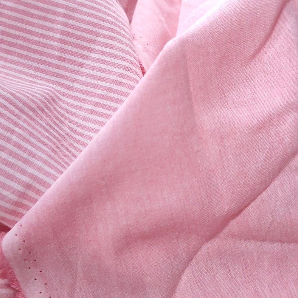 Варёный хлопок "Ярко-розовая полоска", 2 мм