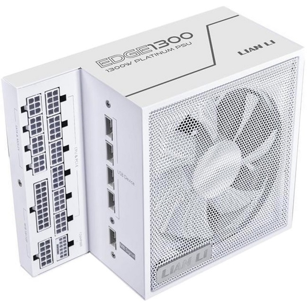 Блок питания Lian Li 1300W EG1300 White, модульный, 16 Pin PCIe 5.1, 80 PLUS Platinum (G9P.EG1300.WE00.RU)