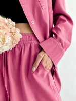 Костюм с шортами и рубашкой летний оверсайз