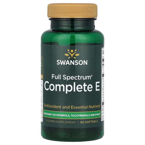 Swanson, E с токотриенолами, 100 МЕ, 60 мягких таблеток