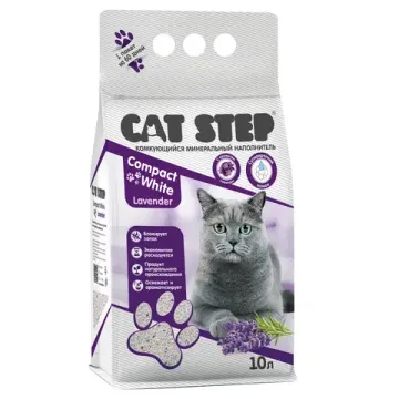 Cat Step Lavender Наполнитель комкующийся/минеральный