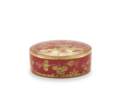 Шкатулка круглая Richard Ginori Oriente Italiano Rubrum (13.2 см)