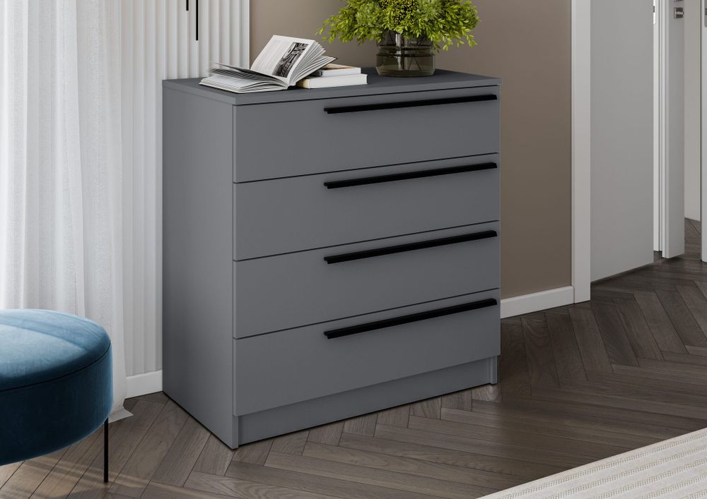 Комод Берген КМ-800 (серый графит/ серый графит), Интерьер Центр, г. Пенза
