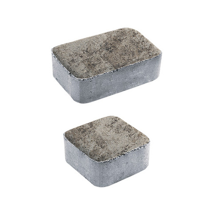 Тротуарная плитка КЛАССИКО - Листопад гладкий Старый замок, комплект из 2 видов плит